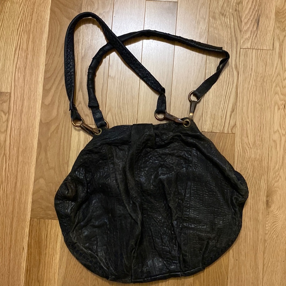 All Saints Distressed Leather Bag